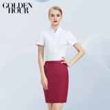 Униформа, рубашка, комплект, V-образный вырез