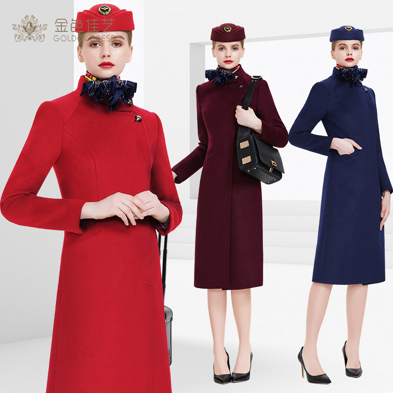 空姐大衣女2023年新款羊绒呢子风衣职业装毛呢外套高端大气工作服,女装/女士精品,毛呢外套,淘宝优惠券,粉丝福利购,淘宝优惠卷