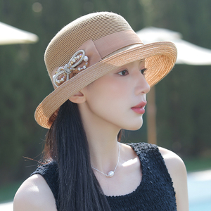 太阳帽子女款夏季遮阳帽女防晒防紫外线2026新款日系渔夫帽女凉帽