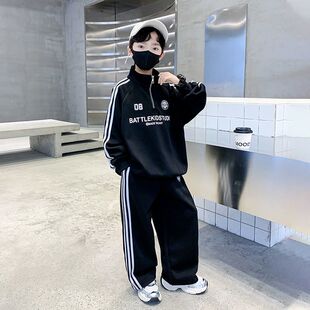 男童春装套装2026新款春季运动中大儿童春秋款男孩炸街帅气时髦潮