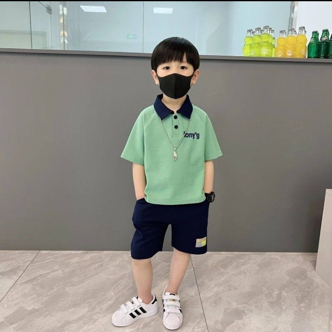 2026新款男童夏装套装男孩炸街