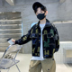 时髦帅气上衣潮 洋气中大儿童秋装 男童牛仔外套春秋款 夹克2026新款