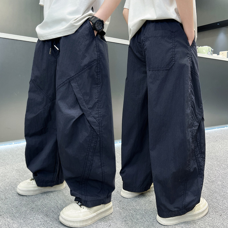 男童裤子春秋装2025新款春季弯刀裤休闲宽松中大儿童阔腿运动长裤,童装/婴儿装/亲子装,裤子,淘宝优惠券,粉丝福利购,淘宝优惠卷