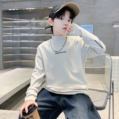 男童打底t衫卫衣2025新款保暖冬