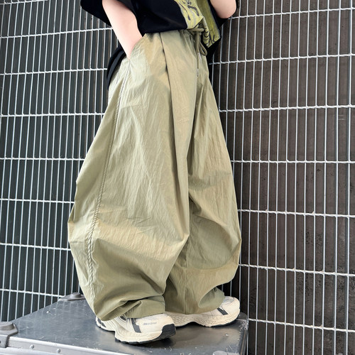 男童夏季薄款速干防蚊阔腿裤