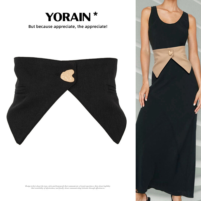 腰封立体剪裁腰带连衣裙百搭显瘦