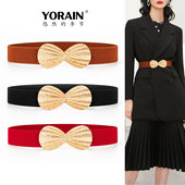 新款 松紧腰带配饰女配裙子束腰腰封装 饰连衣裙羽绒服弹力皮带百搭