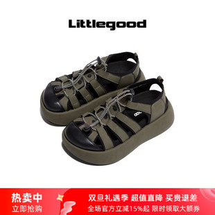 女2025新款 户外洞洞鞋 littlegood新品 百搭厚底沙滩凉鞋 25SS