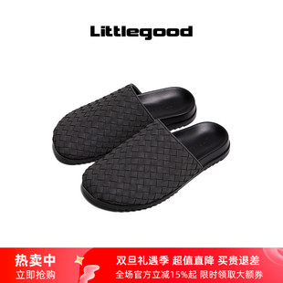百搭拖鞋 女2025新款 littlegood复古编织包头勃肯拖鞋 外穿 25SS