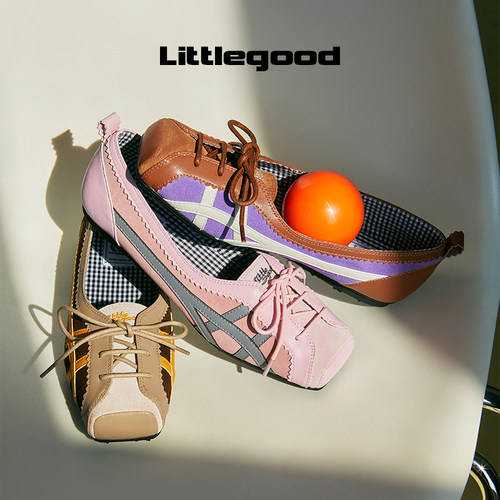 littlgood复古方头德训鞋