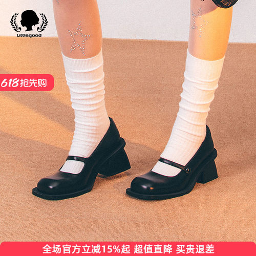 littlegood日系玛丽珍鞋