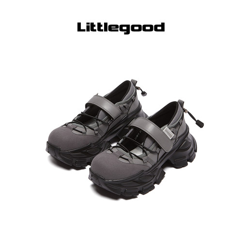 littlgood复古厚底运动凉鞋