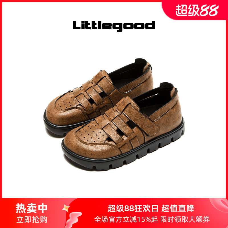littlegood复古罗马凉鞋