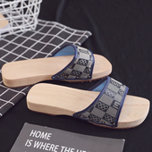 一字拖 夏季 2024 木季 苦楝树 木屐 低跟木拖鞋 男女款 风