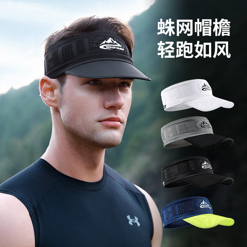 跑步吸汗发带马拉松帽子空顶帽图片
