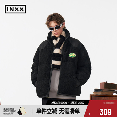 【INXX】Standby潮牌仿羊羔绒运动风羽绒服男女同款XME4151447