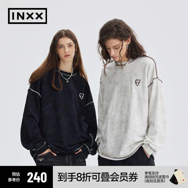 【INXX】APYD潮牌新品简约款宽松T恤男女同款长袖APE3010851