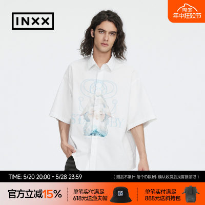 【INXX】Standby 时尚潮牌23夏新品短袖衬衣男女同款XMD2340696