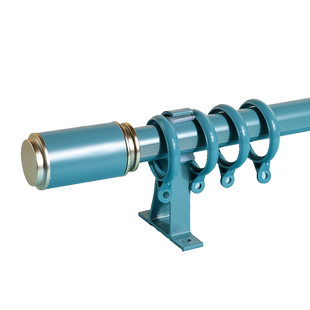 加厚罗马杆窗帘杆单杆双杆北欧轻奢铝合金窗帘轨道送支配顶装侧装