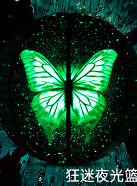 品牌夜光蝴蝶篮球定制刻字7号球青少年专用黑色训练球生日礼物