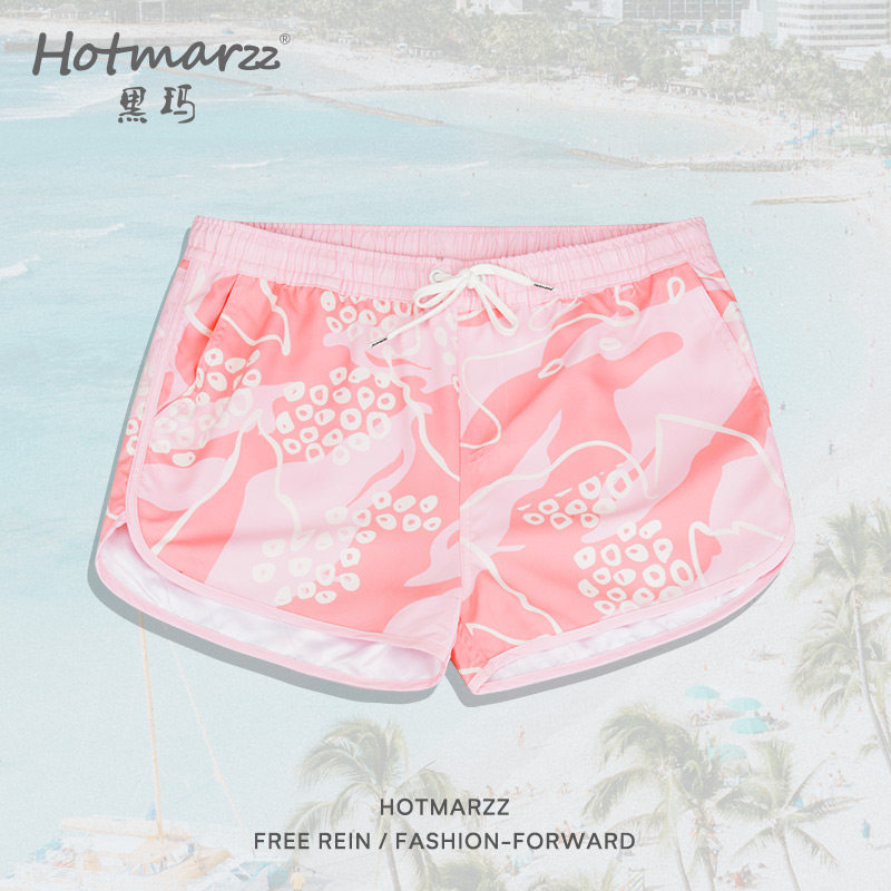 hotmarzz/黑玛沙滩裤女速干可下水夏季水上乐园海边室冲浪游泳裤