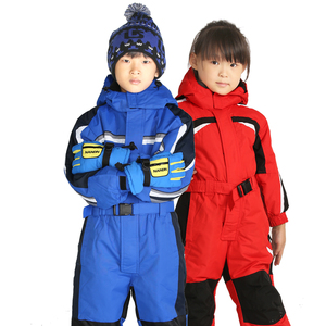 连体滑雪服男女儿童防水加绒加棉