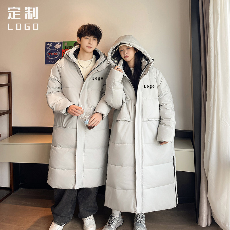 艺考中长款羽绒服校服定制LOGO