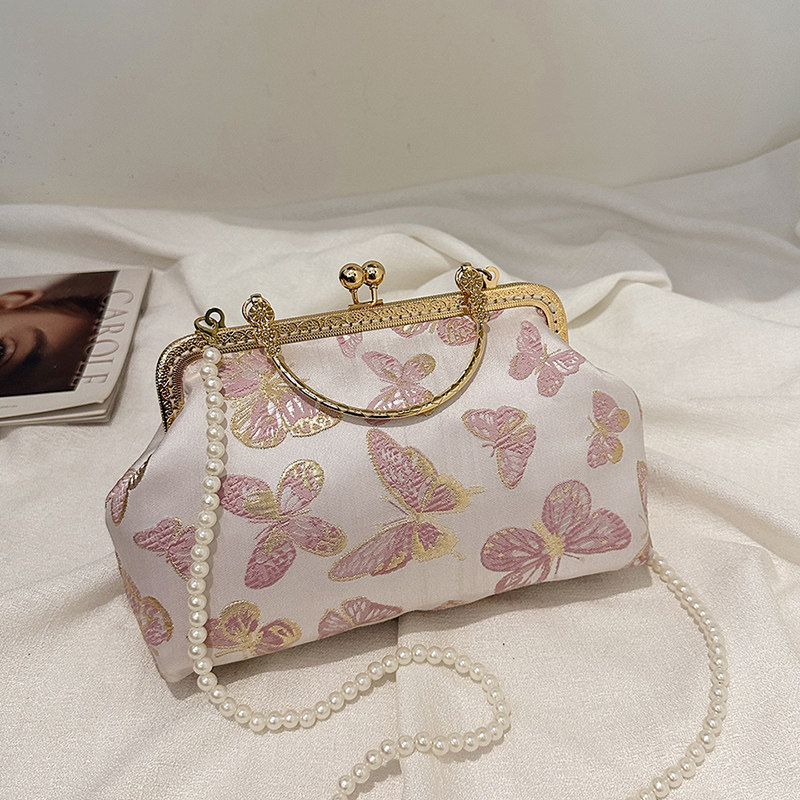 刺绣手提旗袍包diy材料包中式