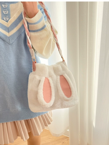 Бархатная барсетка, вязаная сумка ручной работы, набор материалов, сумка на одно плечо, «сделай сам», год кролика, подарок на день рождения