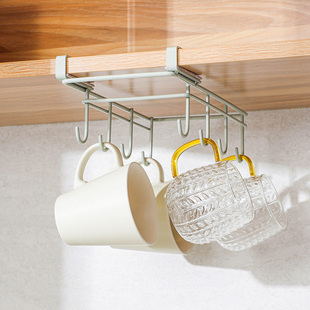 不锈钢咖啡杯架子悬挂马克杯架日式 沥水杯架置物架家用杯子收纳架