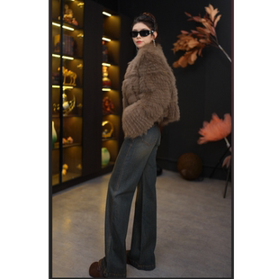 【敦梵】“迷雾森林”车条款气质网红款皮草短款外套