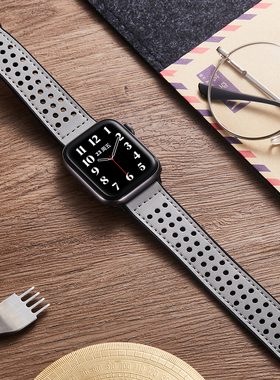 索柯适用iwatch10表带applewatch9苹果S9手表S8真皮S7夏天7个性SE小众S6男生6代高级个性ultrawatch运动