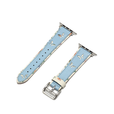 适用applewatch真皮表带