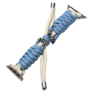 索柯适用applewatchUltra2苹果手表iwatchs10尼龙绳表带s9夏季透气SE小众8/7/6/5/4代彩色手工编织手绳腕带