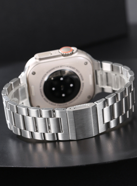 索柯适用高级感iwatch109ultra4s10s9AppleWatch Ultra2纯钛表带S10手表带iwatch10/9/8/7/6/SE//6/9mm