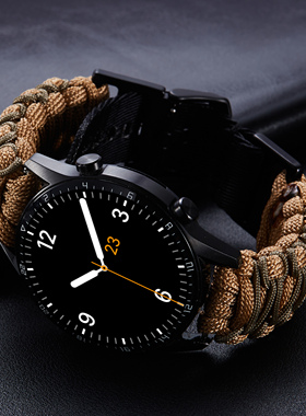 索柯适用华为G5/watch busd表带编织尼龙弹力watch4智能手表22mm替换腕带