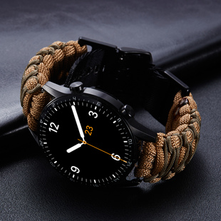 索柯适用华为G5 busd表带编织尼龙弹力watch4智能手表22mm替换腕带 watch