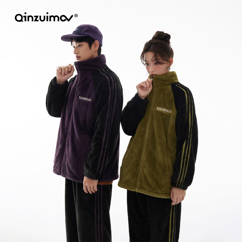 亲嘴猫r软软棉情侣睡衣秋冬季