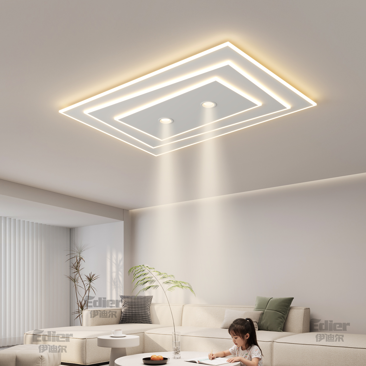 客厅吸顶灯意式极简轻奢高级感