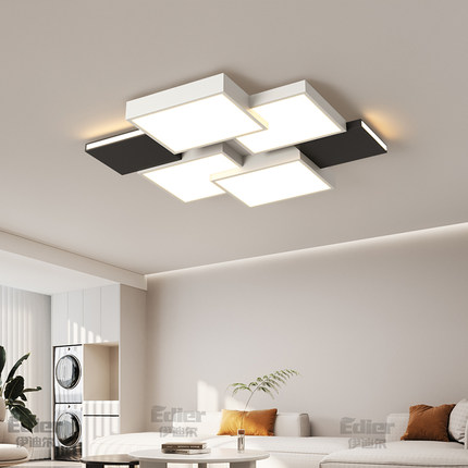 新款客厅吸顶灯现代简约全光谱极简LED护眼房间全屋套餐组合灯具