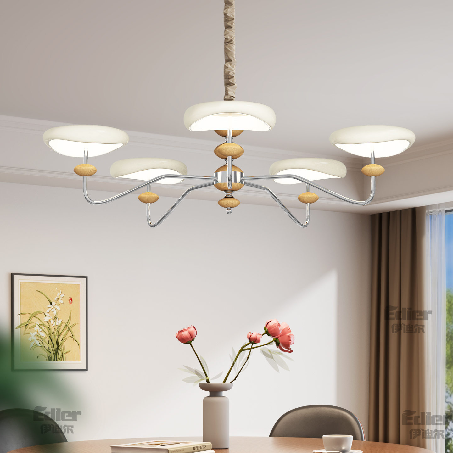 意式极简餐桌吊灯多头餐厅灯