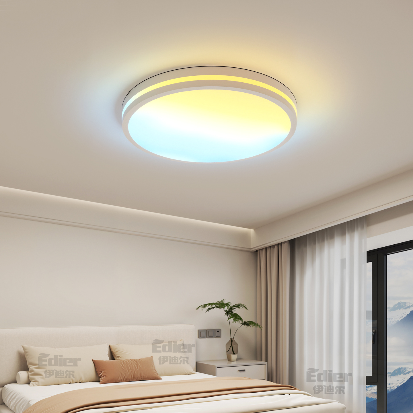 智能动态天境卧室灯梦幻吸顶灯