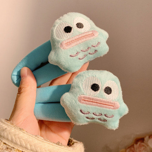 可爱丑萌毛绒大号发夹