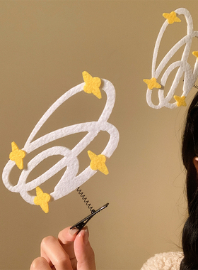 第五人格眩晕特效发夹女侧边鸭嘴夹顶夹cosplay拍照道具头饰夹子