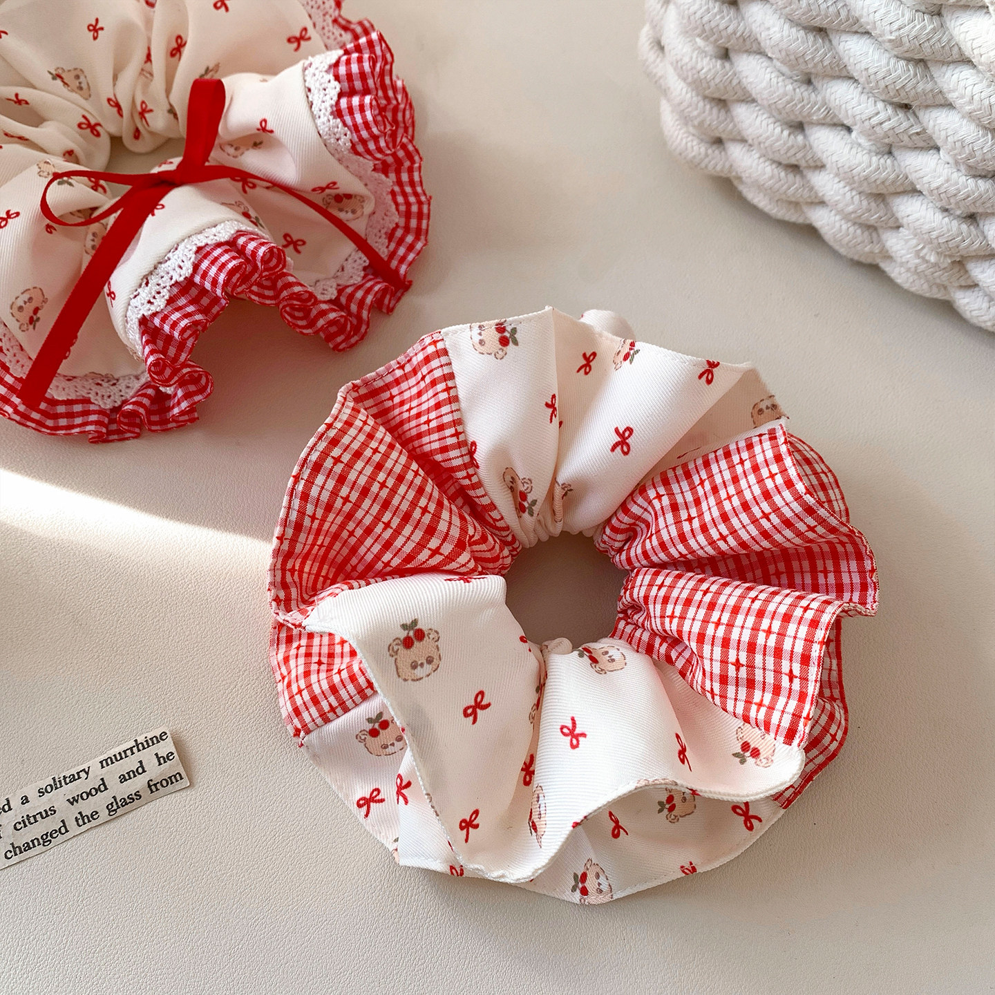 甜美可爱粉红色双层大肠发圈女高级感韩系丸子头发饰百搭头花发绳,饰品/流行首饰/时尚饰品新,发饰,淘宝优惠券,粉丝福利购,淘宝优惠卷