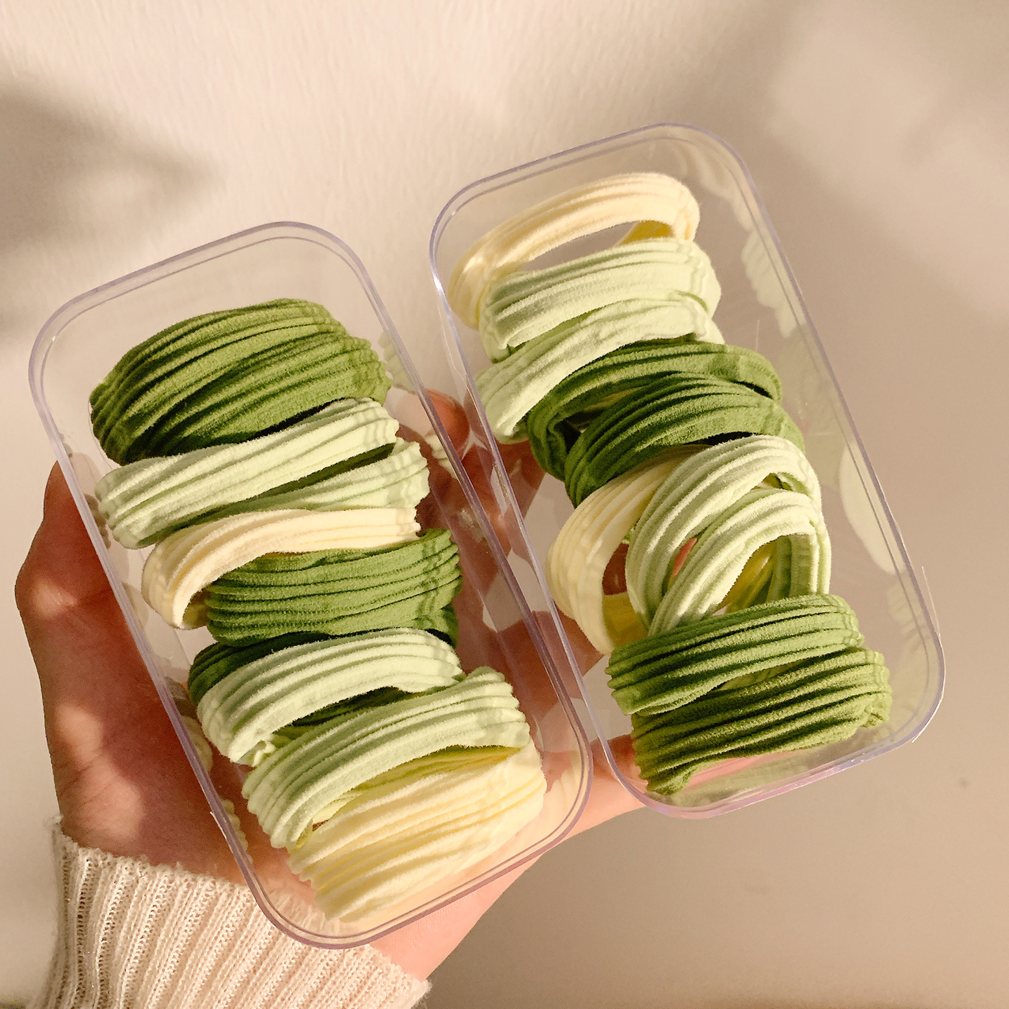 10条装~绿色高弹力发圈