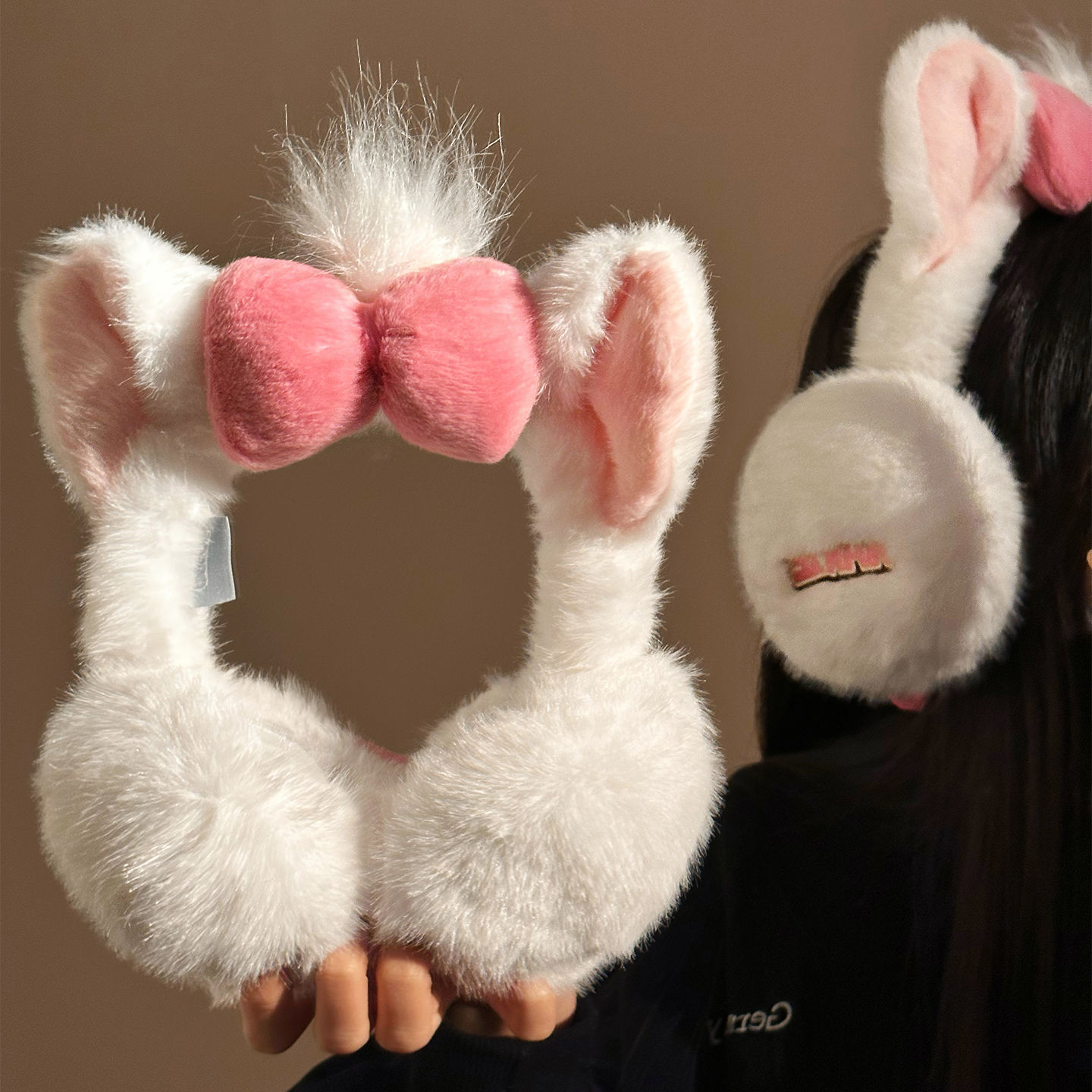 【迪士尼正版】玛丽猫毛绒耳罩