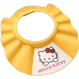 凯蒂猫儿童洗头挡水帽女童防水洗发浴帽婴儿洗澡帽子宝宝洗头神器