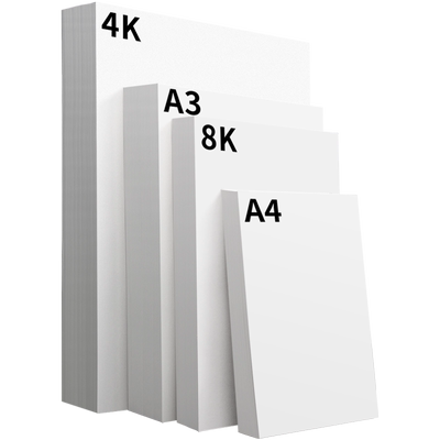 白色卡纸a4荷兰白卡4k美术绘画专用名片a3白卡纸8k硬卡纸硬马克笔画画4开8开手绘手工厚白纸手抄报300g克画纸