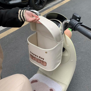 电动车前置挂包防水新款多功能储物后备箱收纳包雅迪九号爱玛通用